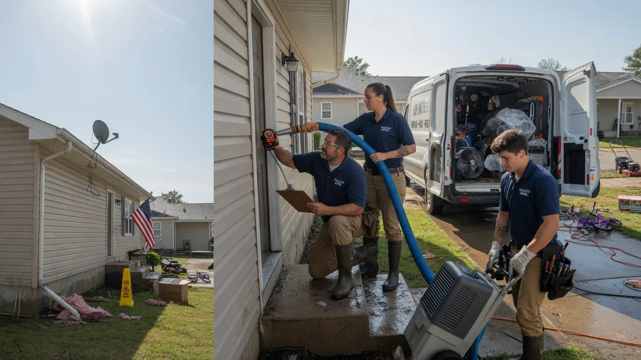Ceiling Water Damage Restoration in Mannsville, OK near me